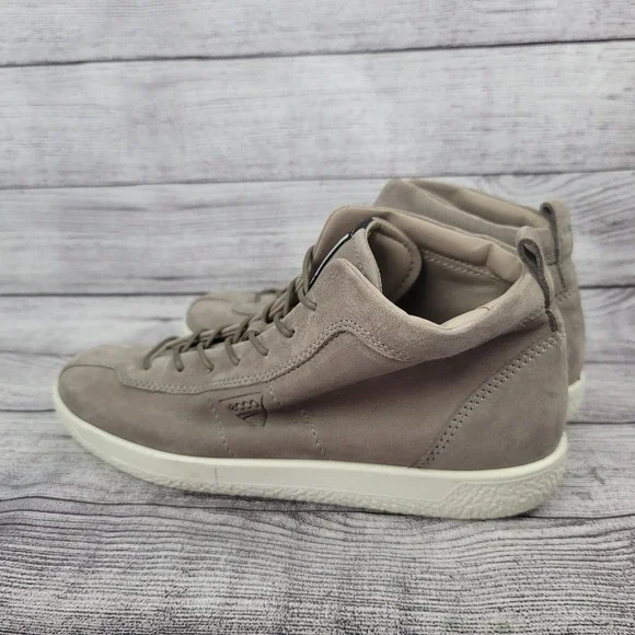ECCO Women's Hi-Top Trainers Gray Size 40 EU 9-9.5 US - Picture 3 of 6
